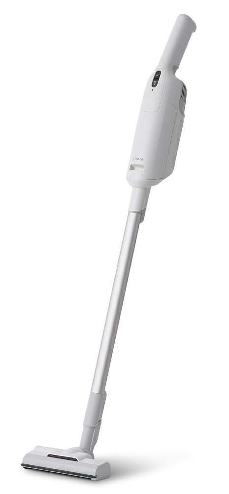 シロカ 紙パック式スティッククリーナー　充電式　自走式パワーブラシ SV-SK371-W 【掃除機】siroca かるピカパワー 掃除機　コードレス　シロカ [SVSK371W]｜Joshin web 家電とPCの大型専門店