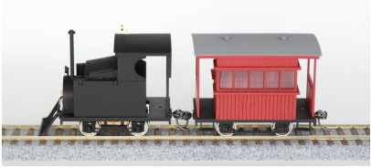 ［鉄道模型］コスミック (Oナロー) ONT-207K 福岡式石油発動機関車+馬車風客車セット 組立キット