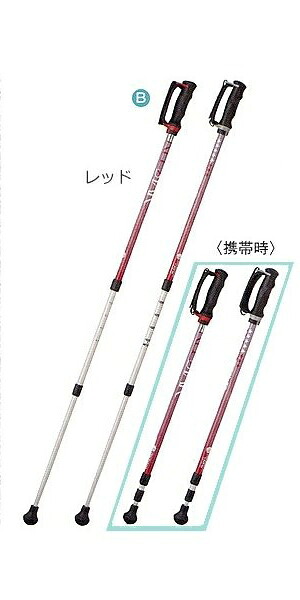 西川(Nishikawa) REDSTAR ポールウオーキング レビータ2S A/S (レッド) レビータ2S-A/S-BK [508283NISHIKAWA]