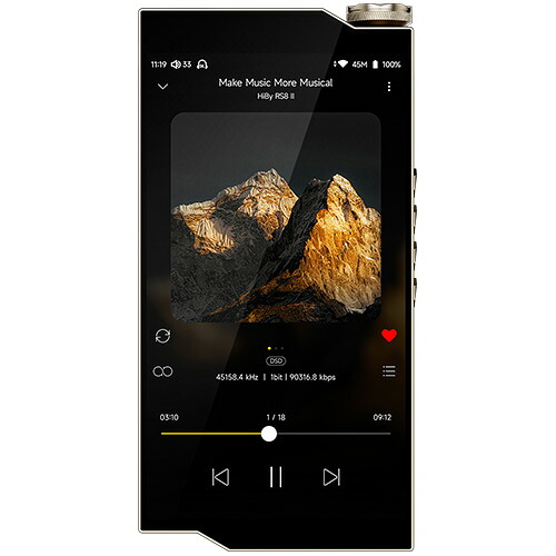 HiBy デジタルオーディオプレーヤー 512GB（ゴールド） RS8II/GOLD HiBy Music　RS8II