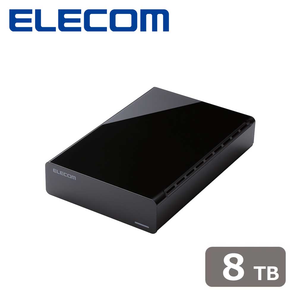 エレコム｜ELECOM HDD 外信用販売固定ディスク 8結核症 愛読者受け答え静音腹積もり ラバーフット付（黒いこと） 【 テレビ受像機録画 4K Windows mac マイコン なおなお書き5 なおなお書き4 等相応う 】 ELD-HTV080UBK