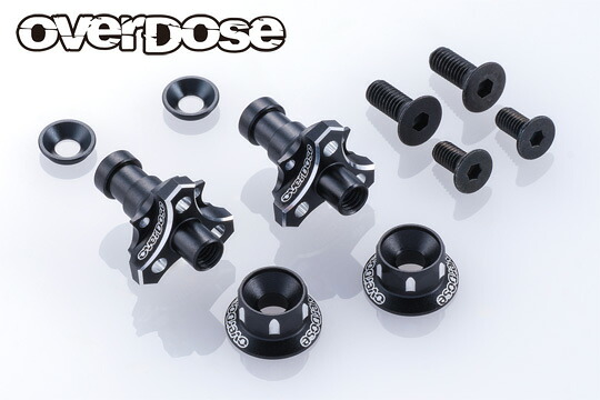 OVERDOSE アルミワンピースアクスルシャフト Type-2 (For OD/RWD フロント用/5mm/ブラック)【OD3985】 ラジコンパーツ｜Joshin web 家電とPCの大型専門店