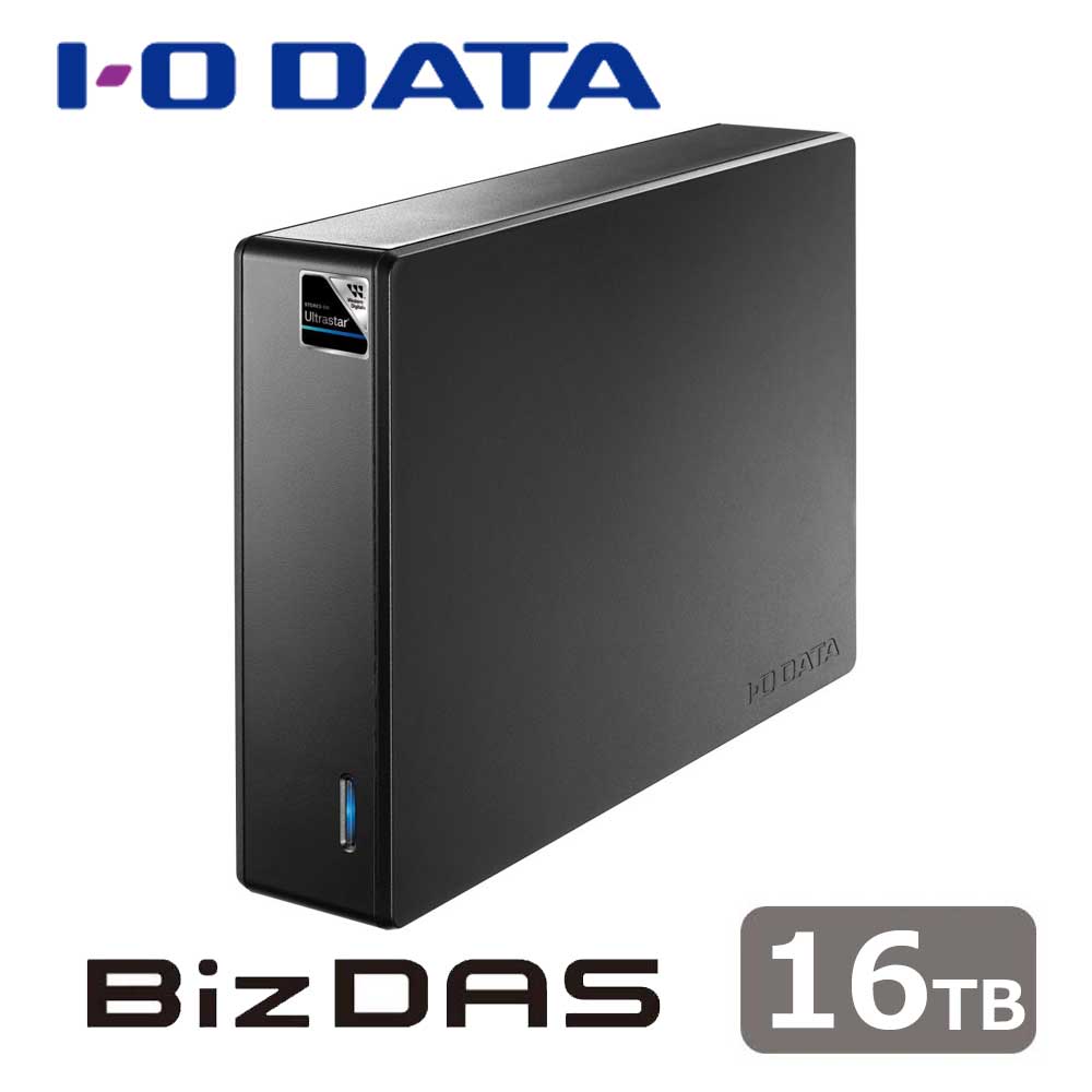 アイオーデータ|I-O DATA 法人向け 5年保証対応 Ultrastar採用 外付けハードディスク(USB 5Gbps) 16TB HDJA-UTU16|Joshin web 家電とPCの大型専門店
