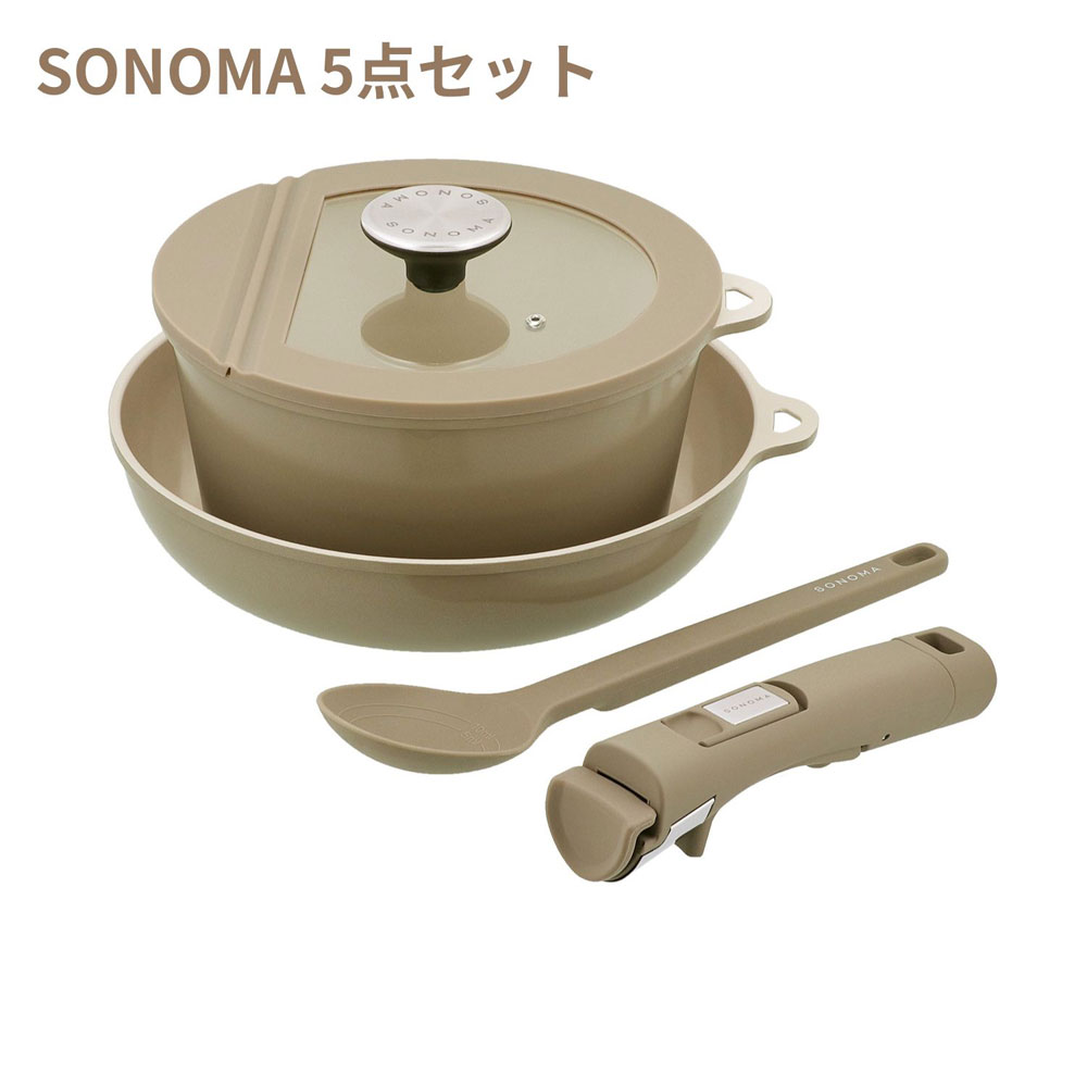 リブプラス 【IH対応】フライパンセット LV-0402(リブプラス) SONOMA　5点セット [LV0402リブプラス]｜Joshin web 家電とPCの大型専門店 8,833円