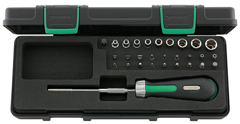 STAHLWILLE ラチェットドライバーセット 4008/27/1R(KN) (96182203) 4008/27/1R スタビレー
