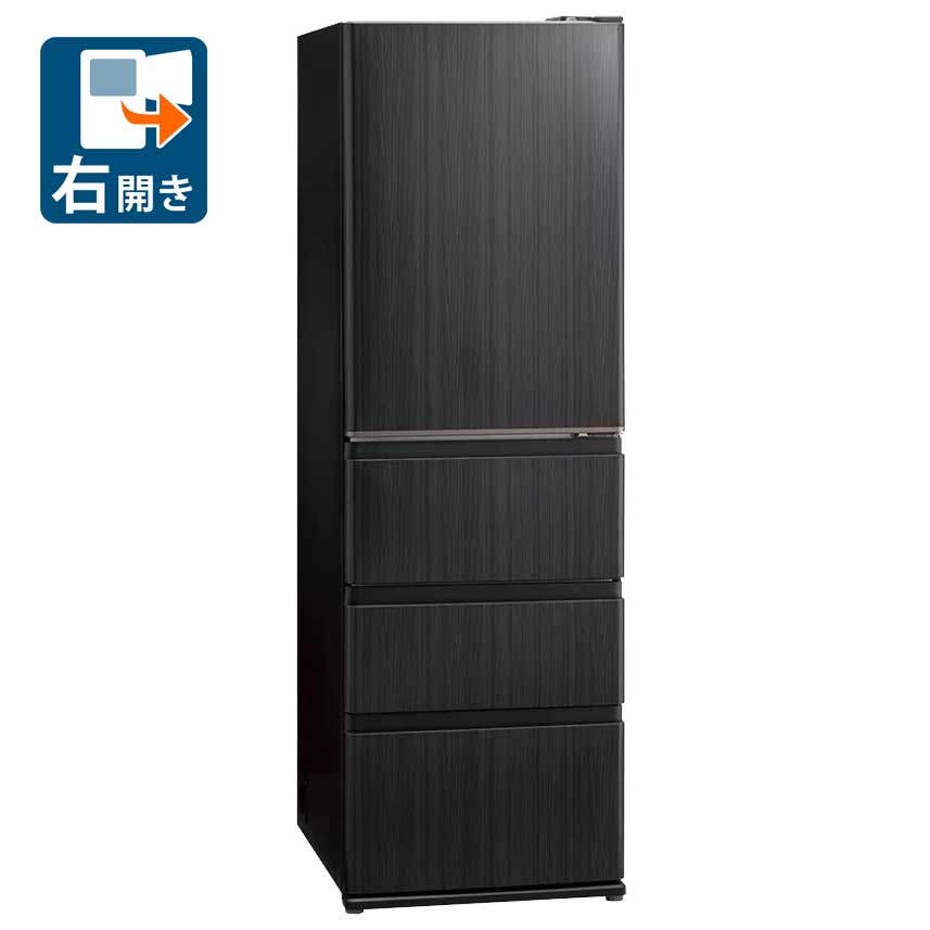 （標準尺度築き上げる料込_Aｴﾘｱのみ）アクア 458L 4部屋の入り口電気冷蔵庫（白木黒いこと）【右食い違い】 AQR-V46A-K AQUA DELIE+ [AQRV46AK]