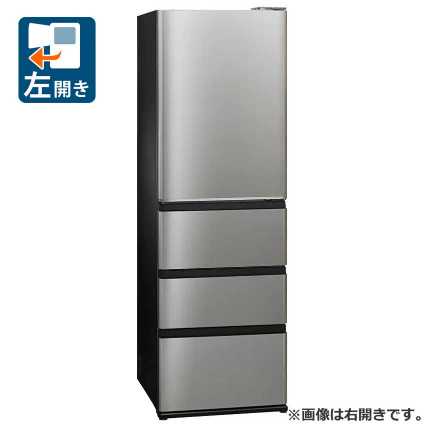 （標準尺度築き上げる料込_Aｴﾘｱのみ）アクア 458L 4部屋の入り口電気冷蔵庫（チタンしろがね色）【左食い違い】 AQR-V46AL-S AQUA DELIE+ [AQRV46ALS]