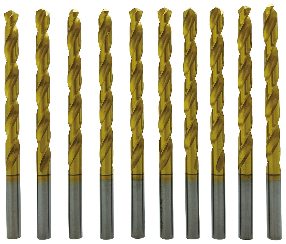 SIGNET TiNコートストレスドリル シャンク径6.0mm 10本パック 57362 シグネット
