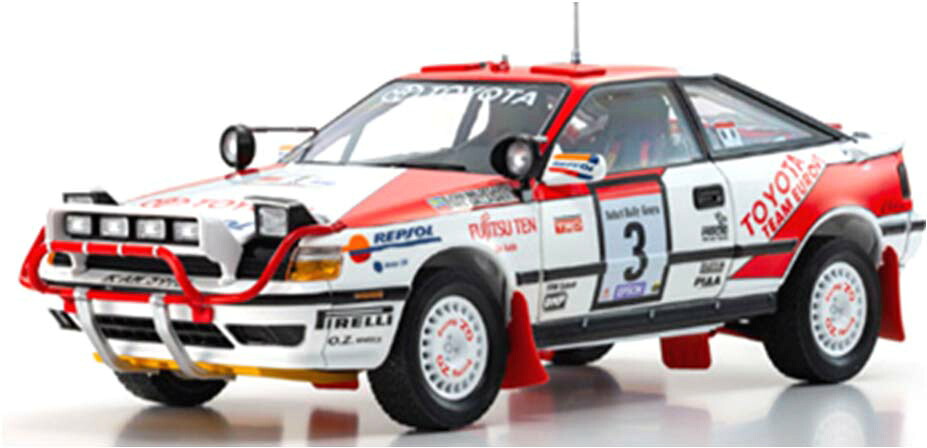 京商 1/18 トヨタ セリカ GT-FOUR(ST165) 1990 サファリ #3【KS08961A】 ミニカー|Joshin web 家電とPCの大型専門店