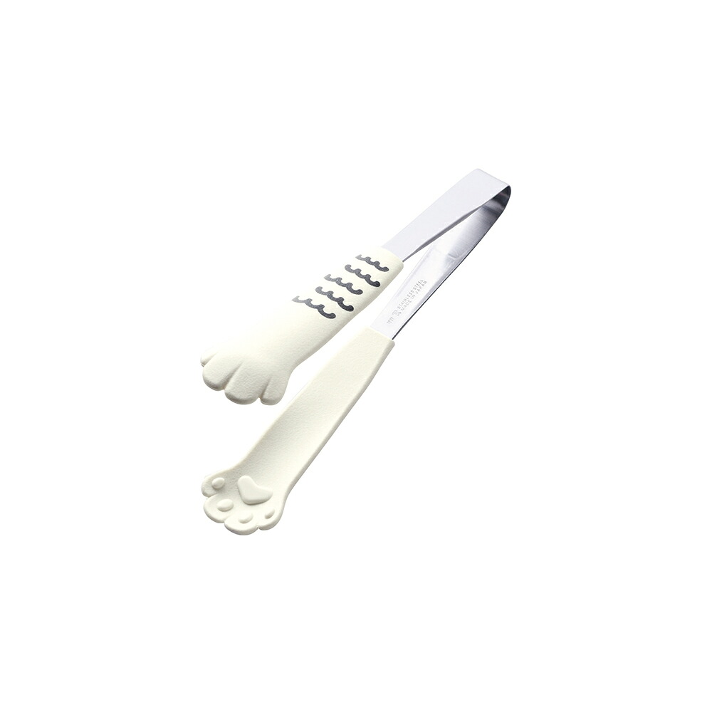 田辺金具 5571　卓上トング わんONE 12本入 白ポメ 9505347 [9505347]