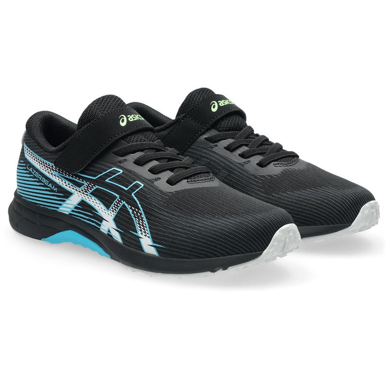 アシックス キッズ・ジュニア用 スニーカー LAZERBEAM RK-MG（ブラック×ライトブルー・サイズ：19.5cm） 1154A223-002-19.5 asics