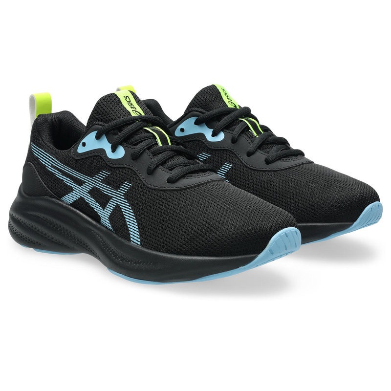 アシックス キッズ・ジュニア用 スニーカー LAZERBEAM MQ（ブラック×ライトブルー・サイズ：20.5cm） 1154A226-003-20.5 asics