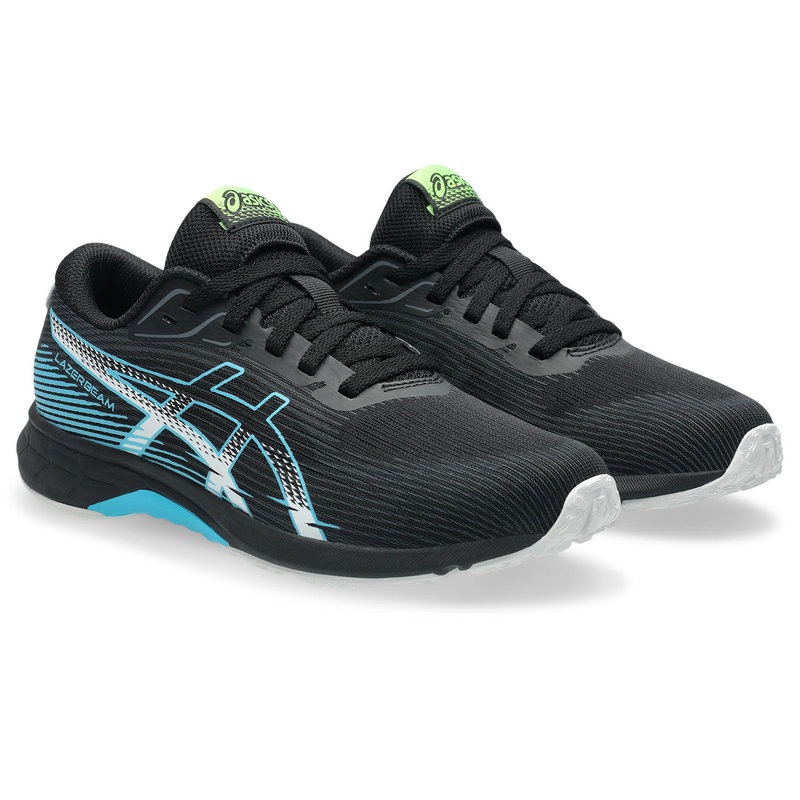 アシックス キッズ・ジュニア用 スニーカー LAZERBEAM RK(ブラック×ライトブルー・サイズ:23.5cm) 1154A222-002-23.5 asics