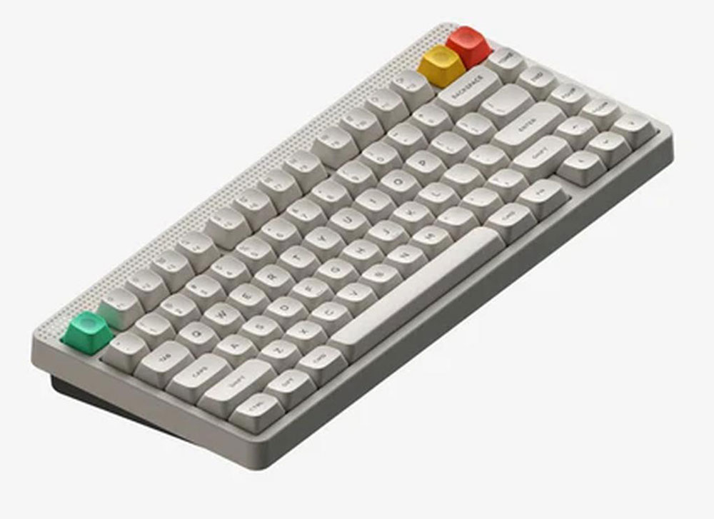 NuPhy ハイプロファイルメカニカルキーボード Ansi・Brown Max軸 タクタイル（Lunar White） Node75 N75MWB