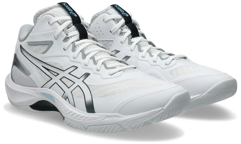 アシックス ユニセックス バレーボールシューズ V-SWIFT FF MT 5（White/Carrier Grey・サイズ：27.0cm） 1053A072-100-27.0 asics