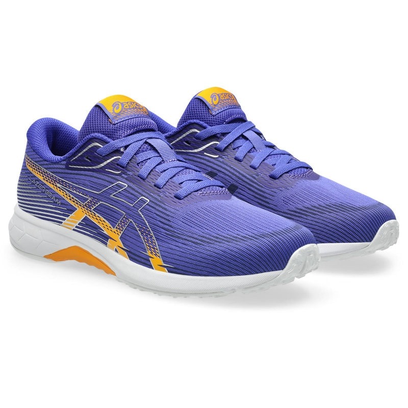 アシックス キッズ・ジュニア用 スニーカー LAZERBEAM RK（パープル×シルバー・サイズ：21.5cm） 1154A222-400-21.5 asics