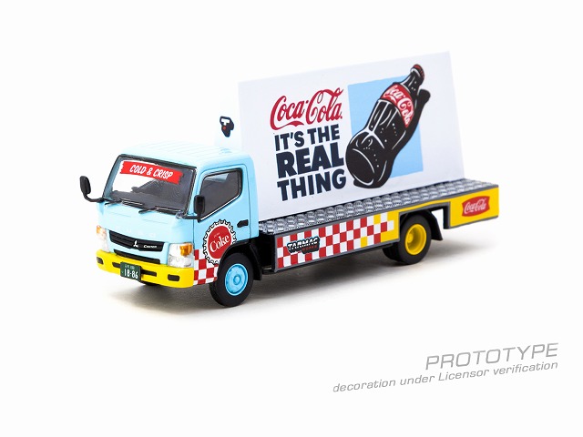 ターマックワークス 1/64 Mitsubishi Fuso Canter - Advertisement Truck COCA- COLA【T64T-TL002-CC2】 ミニカー