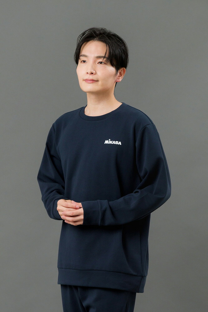 ミカサ クルーネックスウェット（ネイビー・サイズ：XXL） 2631-NV-XXL