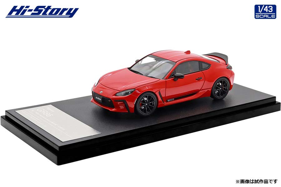 ハイストーリー 1/43 Toyota GR86 特別仕様車 RZ \"40th Anniversary Limited\"(2023) スパークレッド【HS565RE】 ミニカー