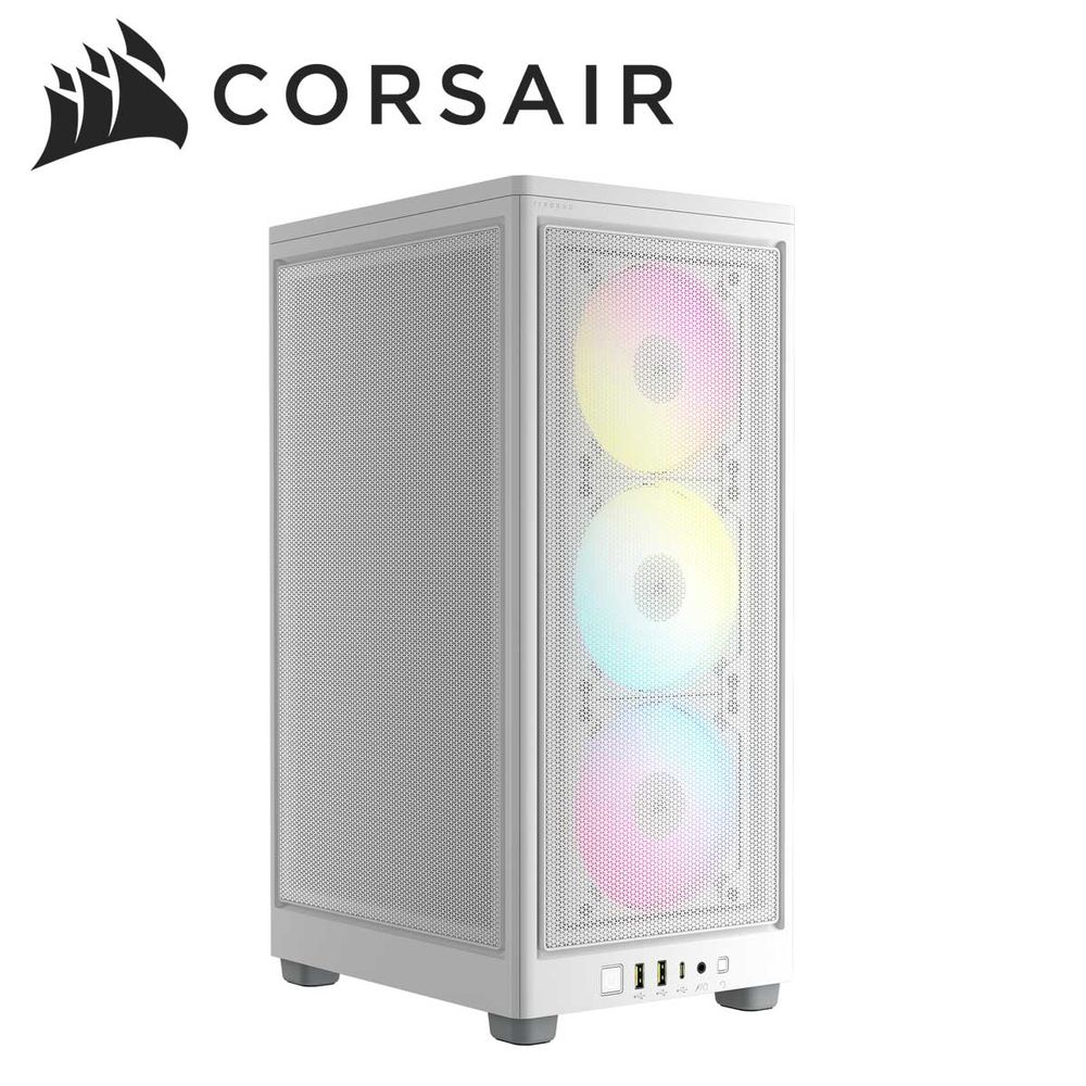 CORSAIR｜コルセア 2000D RGB AIRFLOW Mini-ITX マイコン 容れもの - 白いこと（iCUE 相応う生産物） 中央処理装置空調設備最大限度165粍、GPU 最大限度365粍積み上げる能力のある CC-9011247-WW
