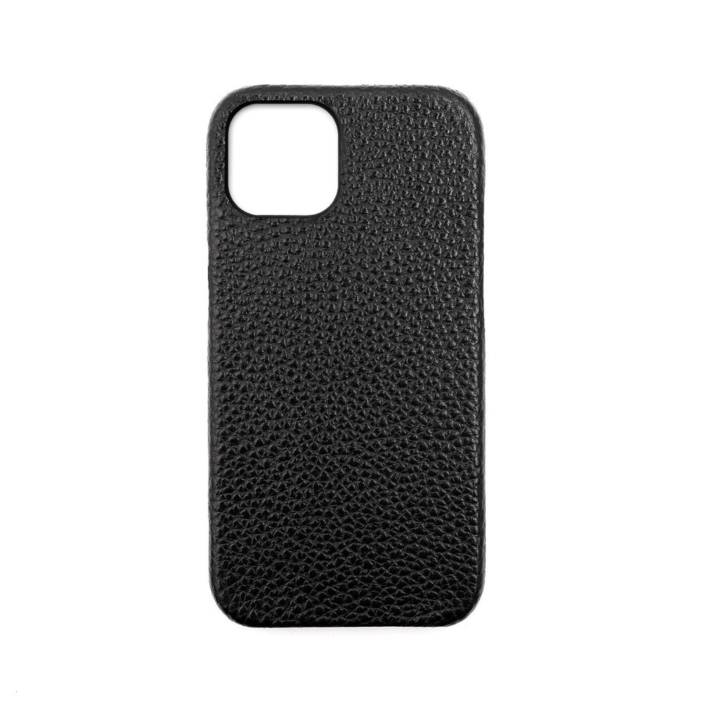 abbi iPhone 13用 BELUGA イタリアンレザーバックカバー（ブラック） ABS22313I13