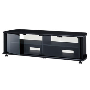 ハヤミ工産 60V型まで対応 テレビ台 (ブラック) TV-BS140H TIMEZ(タイメッツ)　BSシリーズ