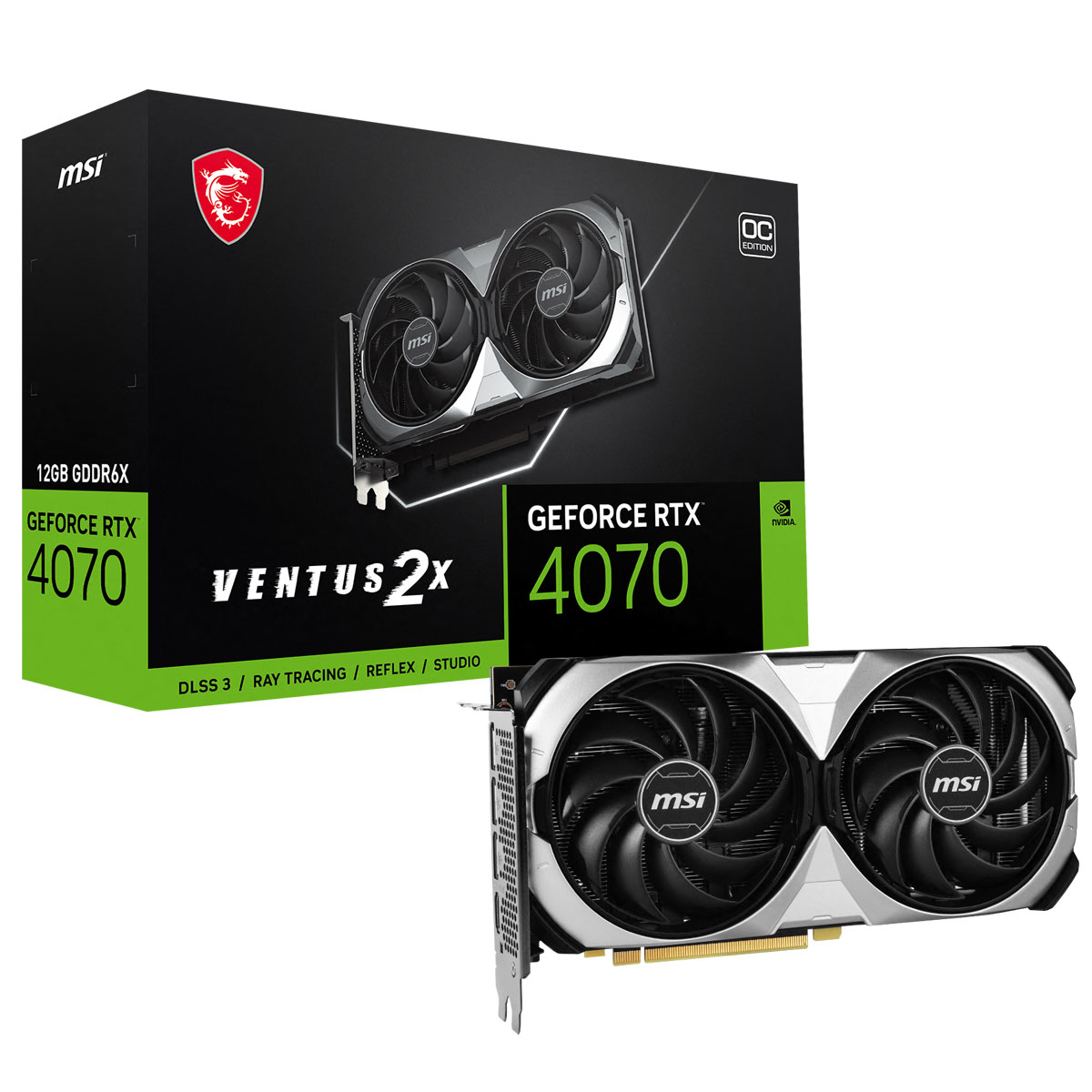 楽天市場】MSI GeForce RTX 4070 VENTUS 2X E 12G OC / PCI-Express