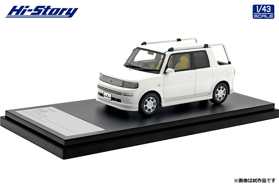 ハイストーリー 1/43 Toyota bB Open Deck (2001) ホワイト【HS430WH】 ミニカー
