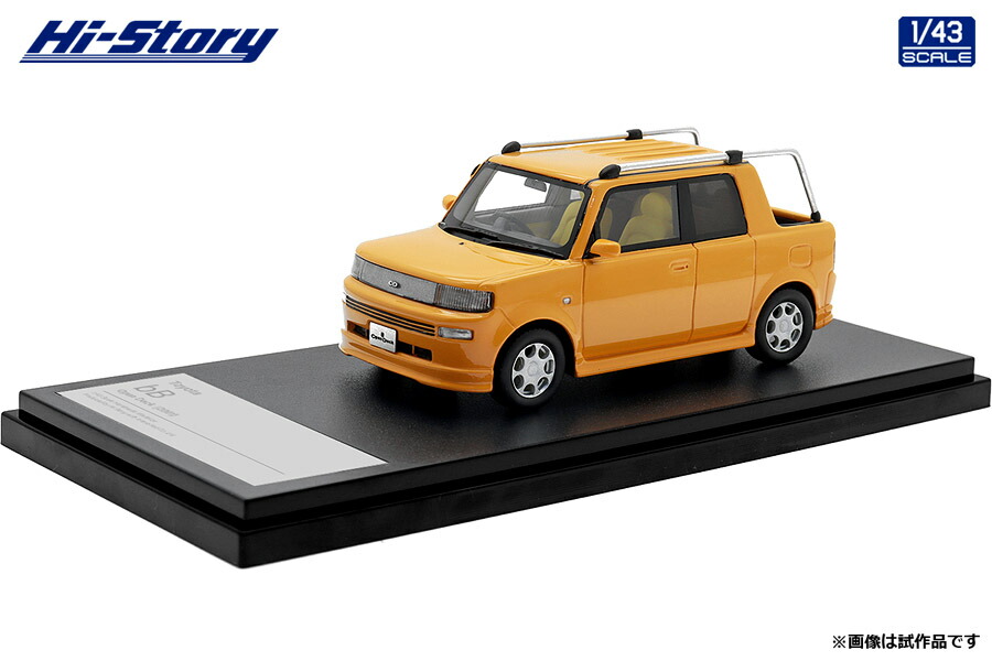 御機嫌謂われ因縁 1/43 Toyota bB Open Deck (2001) 黄色【HS430YE】 ミニカー