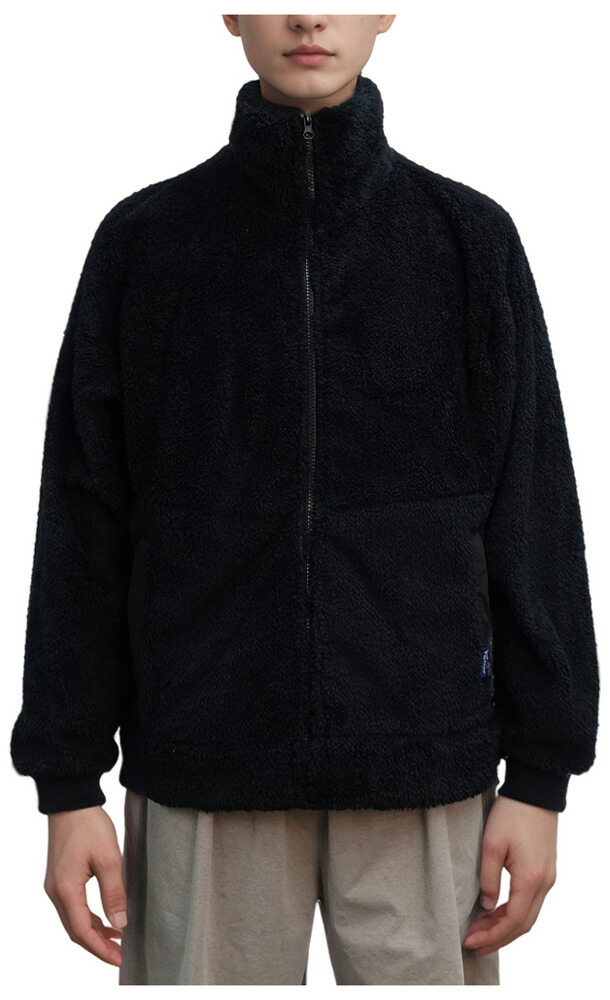 Penfield(ペンフィールド) シャギーボア ボリュームネック防風スタンドジャケット（ブラック・サイズ：L） 20264071-BLK-L