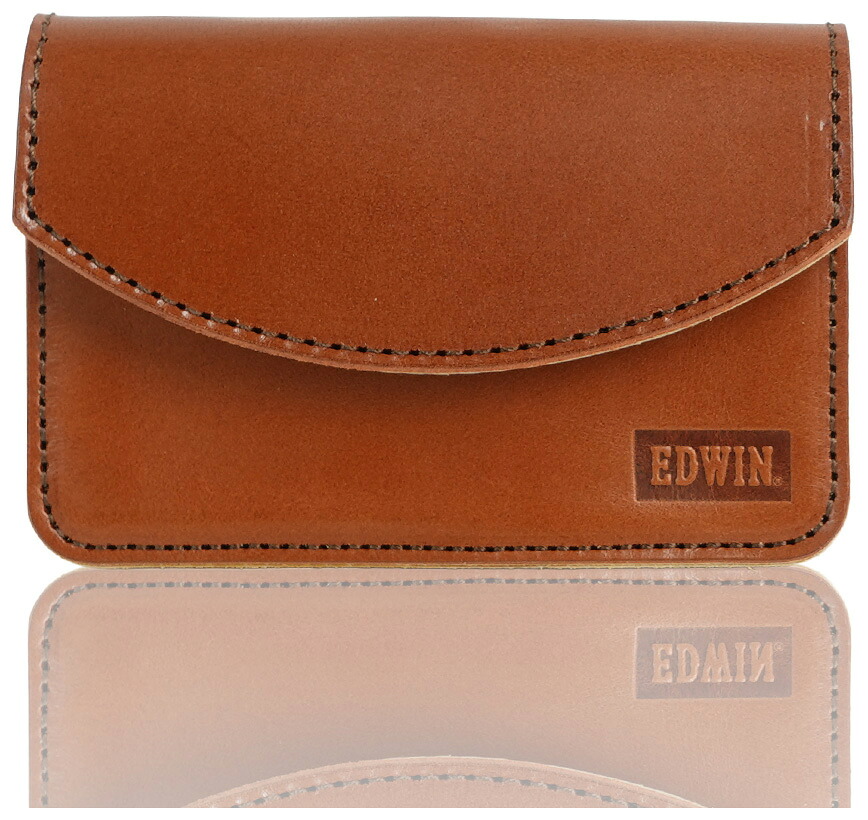 EDWIN 栃木レザー 日本製 アニリン ミニ財布（ライトブラウン） 22269331-LBRN エドウィン｜Joshin web 家電とPCの大型専門店