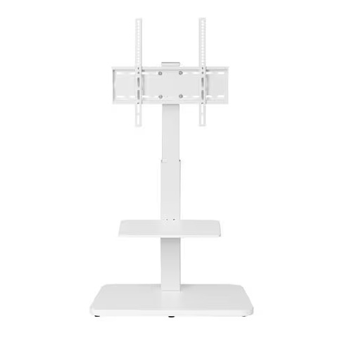 アイリスオーヤマ スタンドテレビ台 幅60～64cm（ホワイト） UTS-640Rホワイト