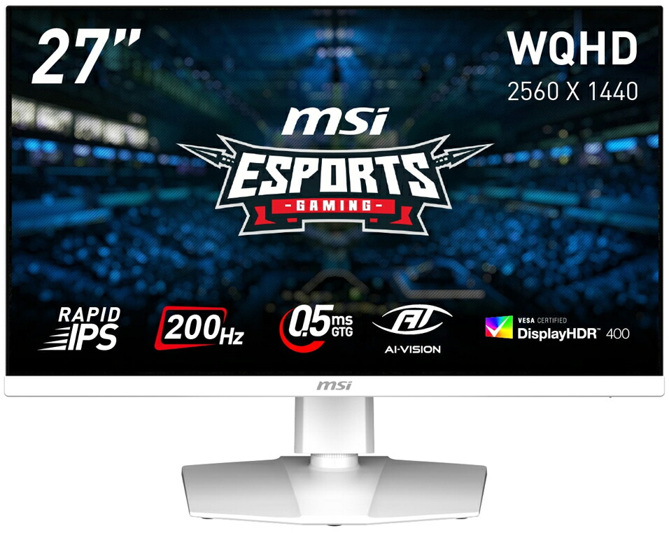 MSI｜エムエスアイ ゲーミング液晶見せびらかす(27型/RAPID IPS/WQHD 2560×1440/200サイクル/0.5ms)(白いこと) MAG続きもの MAG274QRFWE20