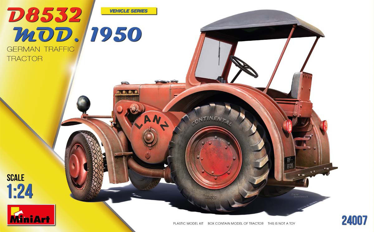 ミニアート 1/24 ドイツ交通トラクターD8532 Mod.1950【MA24007】 プラモデル
