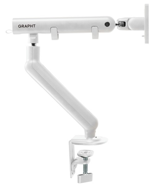 GRAPHT（グラフト） ～34インチ対応 耐荷重2-9kg 高耐久モニターアーム GRAPHT Monitor Arm - Aero M9TQ（White） ディスプレイアーム GRT075-WHT-ONE