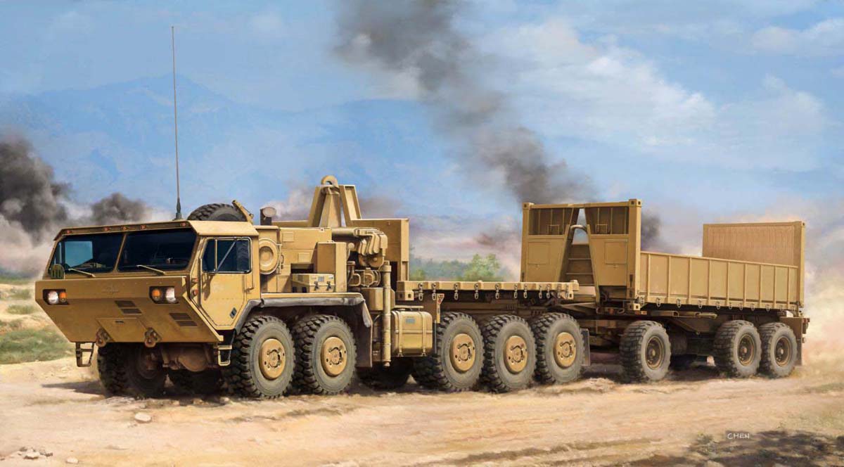 アイラブキット 1/35 M1074 HEMTT PLSw/M1076 トレーラー【ILK63564】 プラモデル｜Joshin web 家電とPCの大型専門店