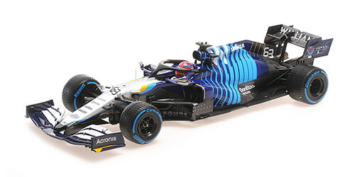ミニチャンプス 1/18 ウィリアムズ 一ころ メルセデス FW43B ジョージ・ラッセル ベルギーGP 2021 2位入賞【117211363】 ミニカー