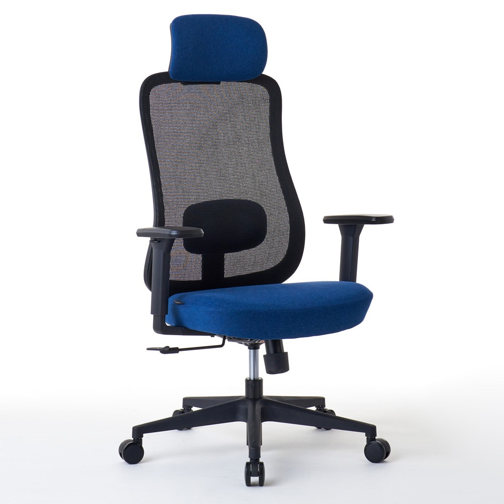 ROOMWORKS(ルームワークス) ワークチェア シンプルベーシック M2シリーズ ブラックベース（ネイビー） RM2-BBL [RM2BBL]｜Joshin web 家電とPCの大型専門店