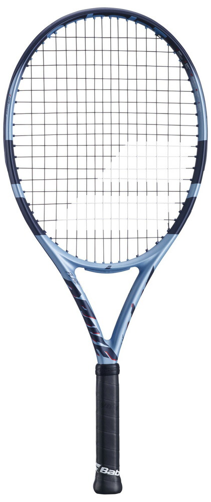 BabolaT(バボラ) 硬式庭球櫂 ピュアライブ お坊っちゃん 25（メタリックブルー･大きさ：G000） 140532-100-G000 Pure Drive Junior 25  張上青写真