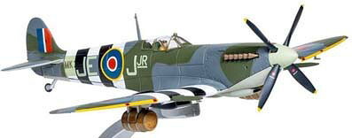 CORGI 【再生産】1/72 スーパーマリン スピットファイア Mk.IX MK329/JE-J(jr) W/Cdr. J.E. ジョンソン No.144 カナダ航空師団 ’ビール トラック’ 1944年6月【CGAA29101】 ミニカー