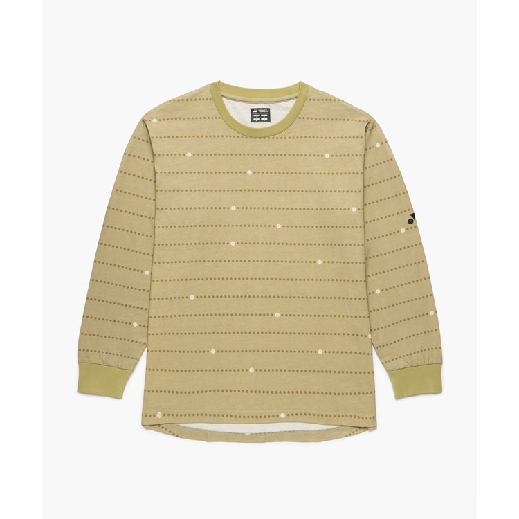 ヨネックス ユニセックス ロングスリーブTシャツ（カーキベージュ・サイズ：M） YO-16842-504-M YONEX