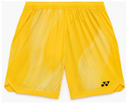 ヨネックス メンズ ニットハーフパンツ（ヤマブキ・サイズ：M） YO-15250-221-M YONEX