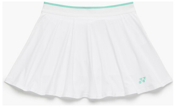 ヨネックス レディース スカート インナースパッツ付（ホワイト・サイズ：M） YO-26293-011-M YONEX
