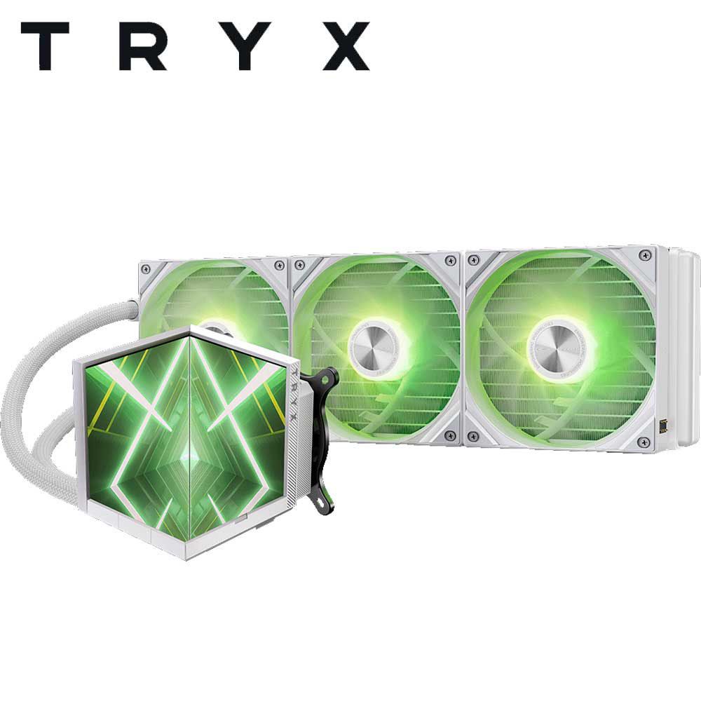 TRYX｜取り組みエックス STAGE 360 続きもの LCDお水立ちはだかるやとい入れる オールインワン飾り気の無い水冷中央処理装置空調設備 (120粍 x3・ARGBトリプル気違い・白いこと)  L-S360A-DM3MG0W