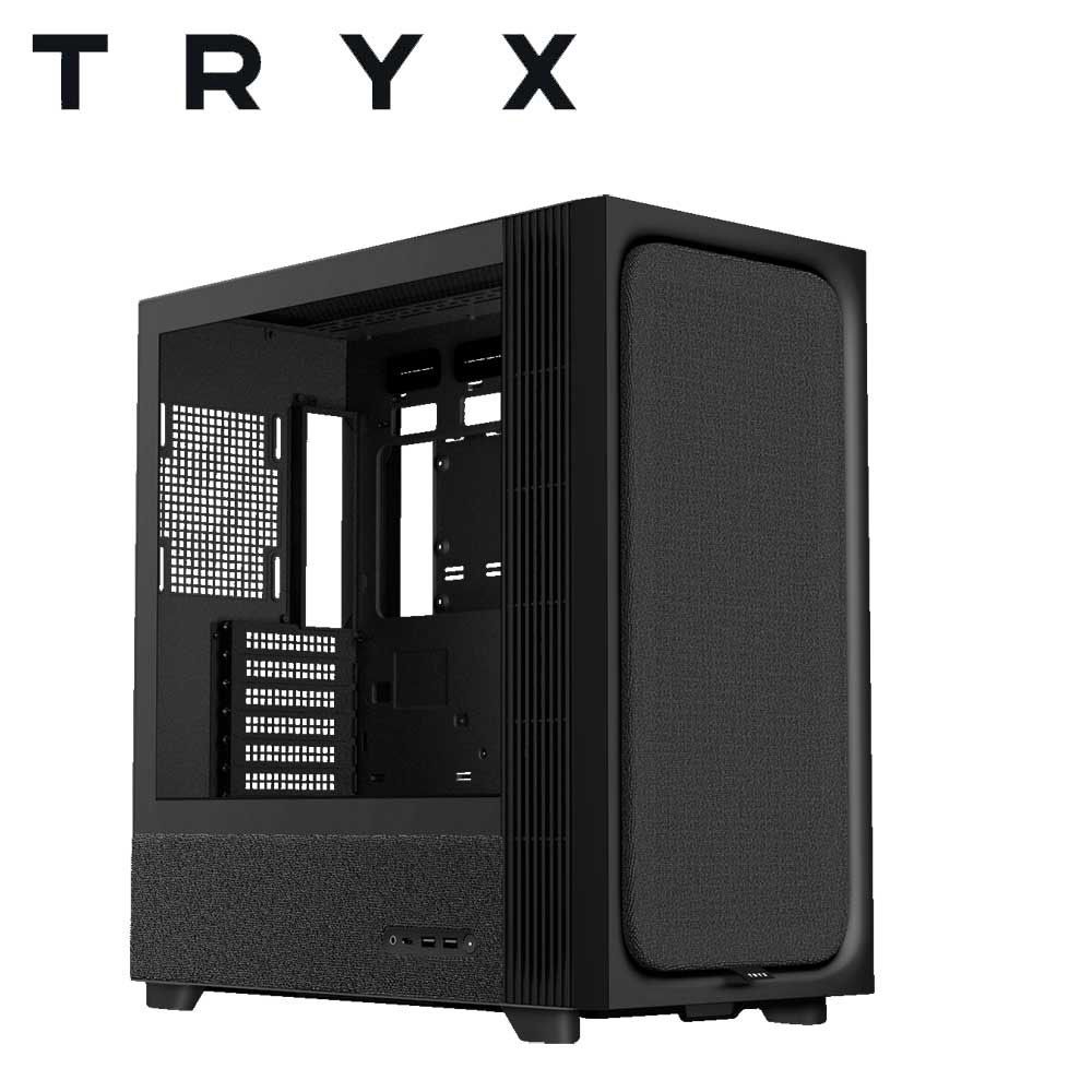 TRYX｜取り組みエックス FLOVA(フローヴァ)  F50 つづき物 ATX母じゃ人ゲーム盤相応う 布切れ原料品召しかかえる 楼閣型マイコン入れもの（黒いこと）  C-F500F-FM1E-G0K パソコン・周辺機器-PCケース・筐体-PCパーツ