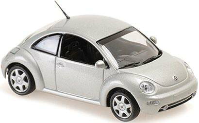 マキシチャンプス 1/43 フォルクスワーゲン ニュービートル 1998 シルバー【940058000】 ミニカー