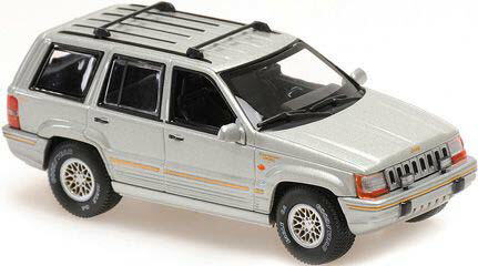 マキシチャンプス 1/43 ジープ グランド チェロキー 1995 シルバー【940149661】 ミニカー