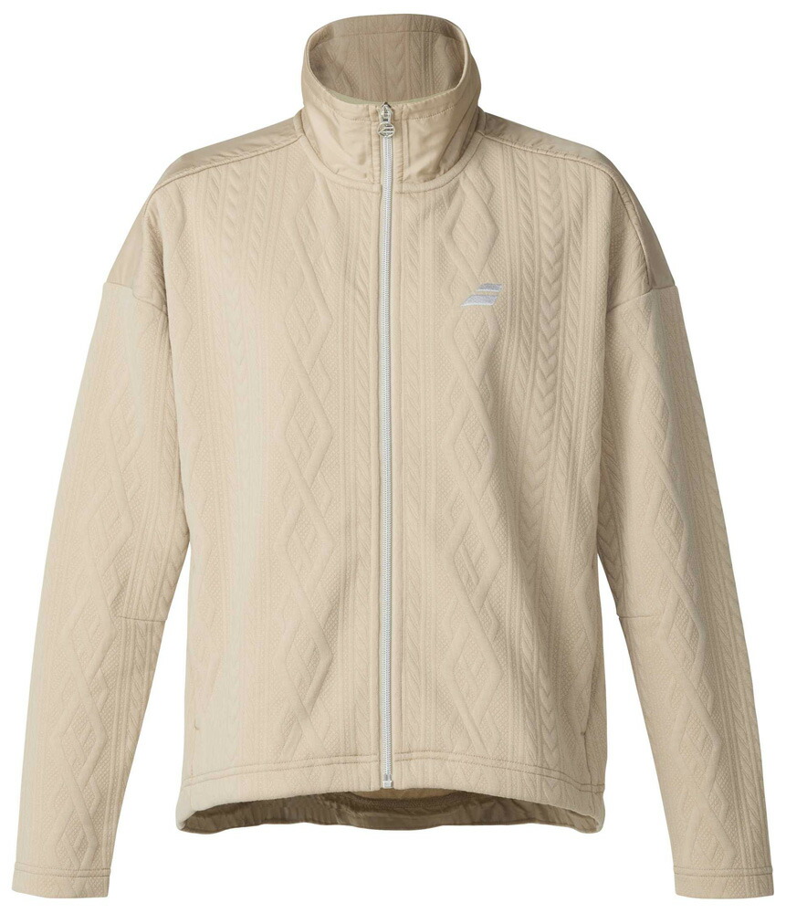 BabolaT(バボラ) レディース スウェットジャケット Pure JACKET（ベージュ・大いさ：XL） BWT5175-BG00-XL スポーツ・アウトドア-テニス-その他