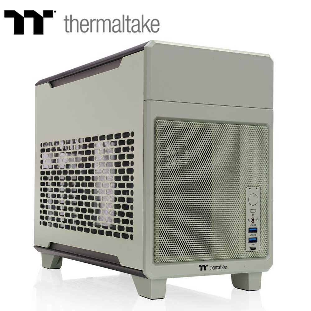 Thermaltake｜サーマルテイク ミニ楼閣型マイコン入れもの TR100 Matcha Green（Matcha Green）  CA-11A-00SENN-J0 PCパーツ-PCケース・筐体