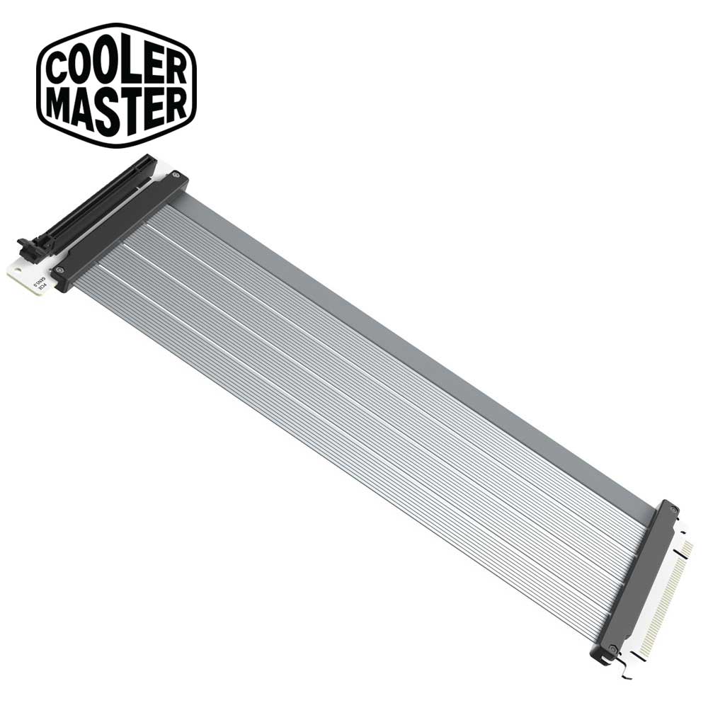 Cooler Master｜空調設備お師匠さん Riser Cable PCIe 5.0 x16（White -300粍）  MCA-U000C-WPCI50-300